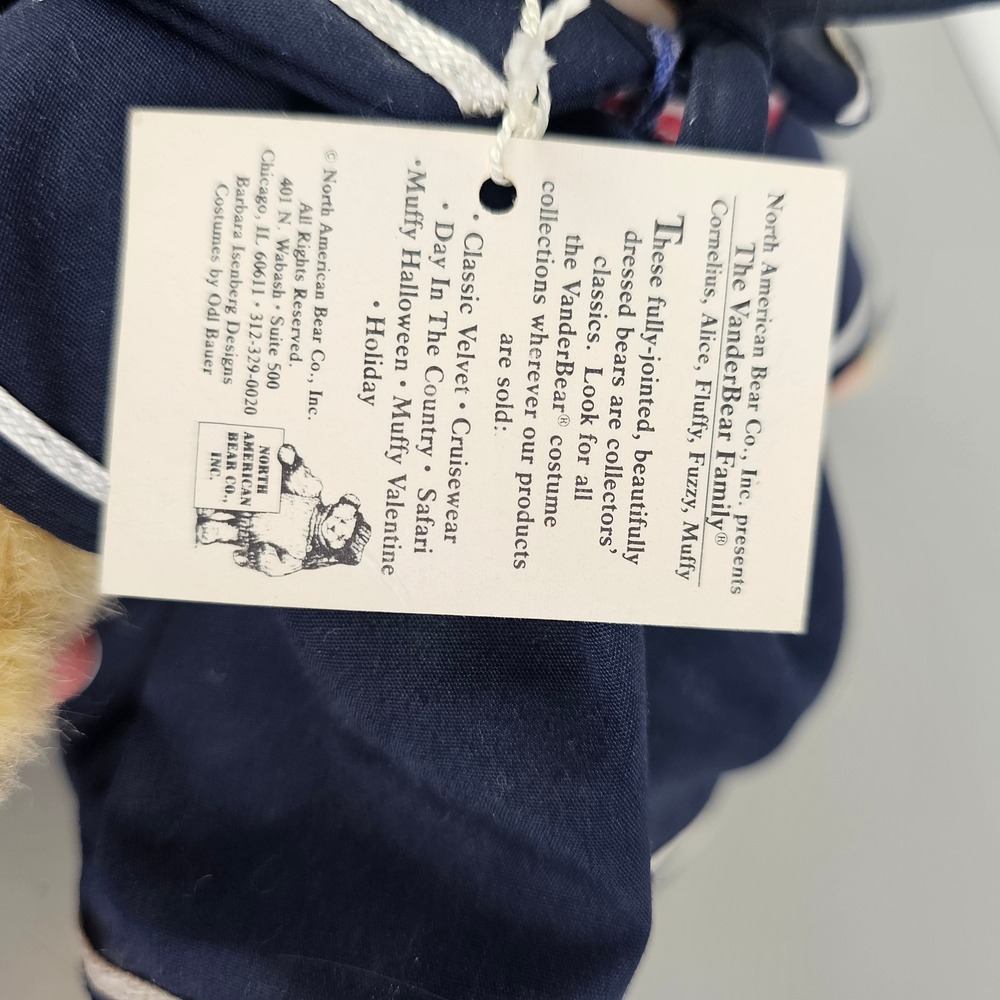 North American Bear Co Muffy VanderBear Cruisewear Sailor Dress Plush Bear 7in - Picture 5 of 7